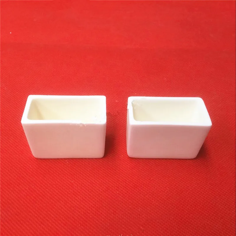 Alumina Corundum crucible/50x25x35mm/50x25x10mm/ rectangular corundum crucible/ High temperature resistance