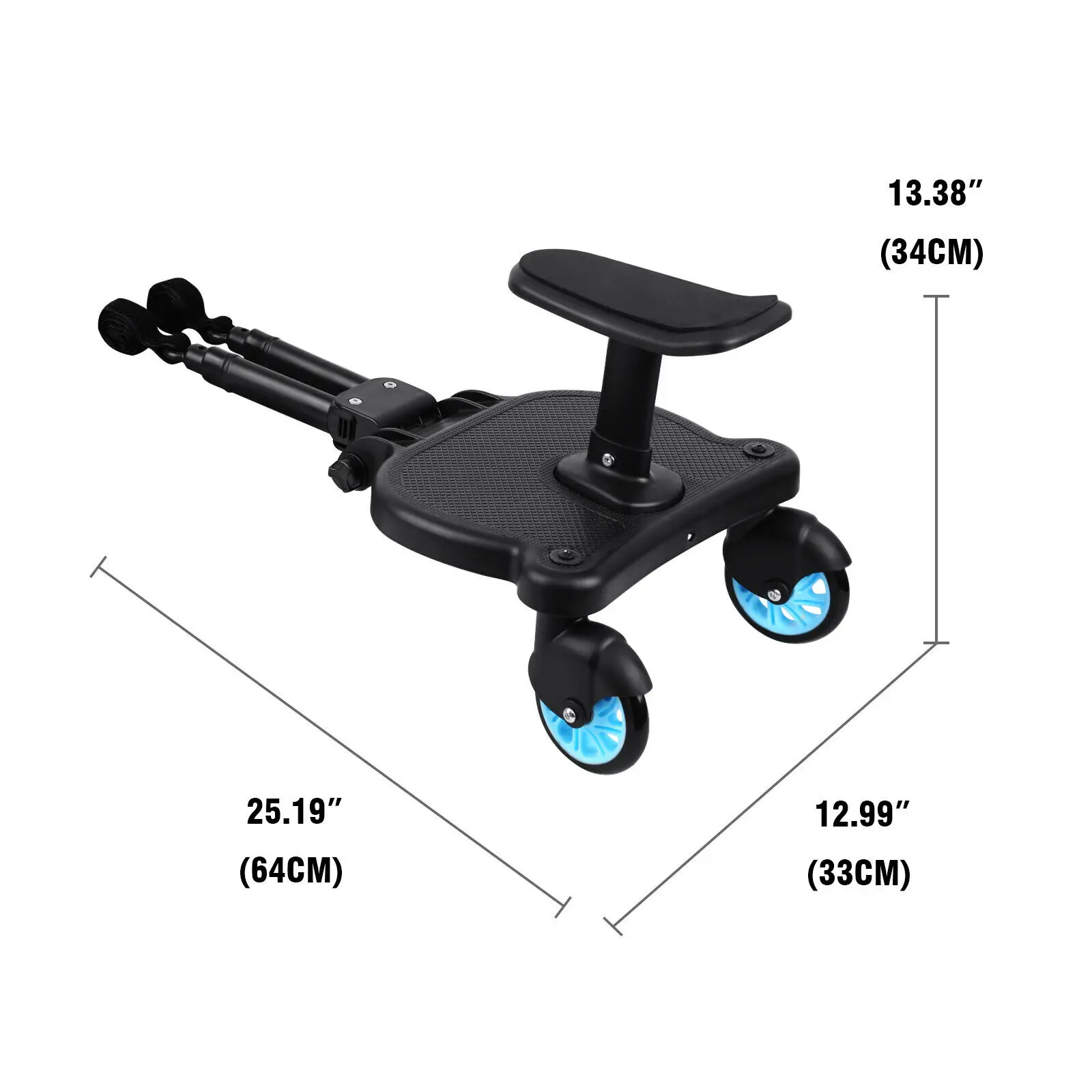 Samger Universal Stroller Board 2-in-1 Children Buggy Board With Seat Standing Board Scooter Baby Cart For Most of Strollers