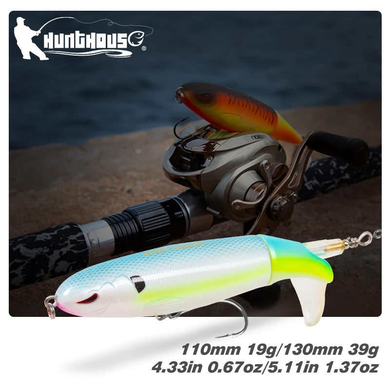 

Hunthouse Whopper Popper Fishing Lure LW114 Plopper Fishing Bait 110mm 19g Musky Topwater Fishing Lure Made For Fishing Pencil