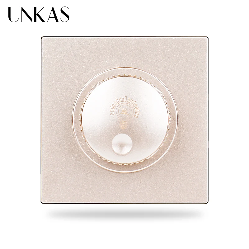 UNKAS B8 DIY Free Combination Dimmer Regulator Light Built-in Fan Controller Switch On/Off Speed Modulator Outlet