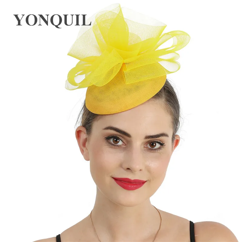 ĐẦM CƯỚI Đẹp Xanh Fascinator Htas Dây Đội Đầu Dành Cho Nữ Đảng Ăn Tối Mũ Kẹp Tóc Hoa Thanh Lịch Millinery Nhân Dịp