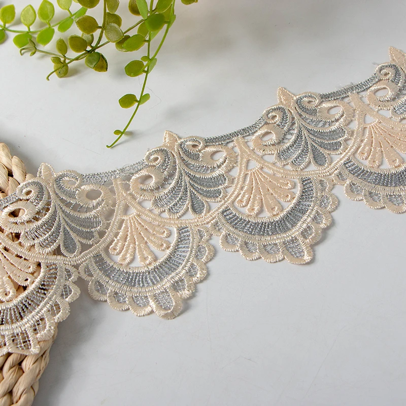 Curtain lace yarn edging small side embroidery tablecloth pillow decoration lace embroidery lace accessories