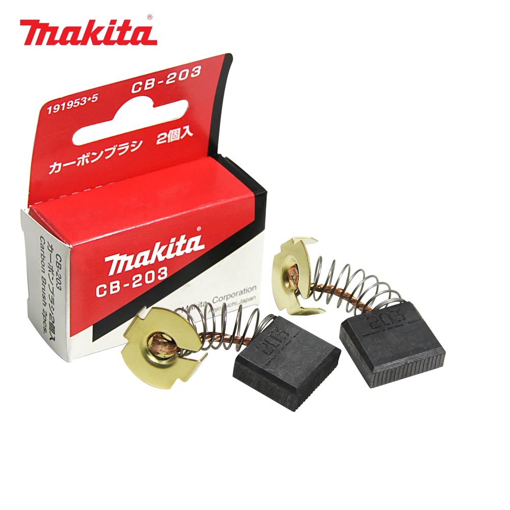 

Оригинальные угольные щетки Makita CB203 7x18x16 мм для электродвигателей 3612 3612C RP1801 RP2301FC