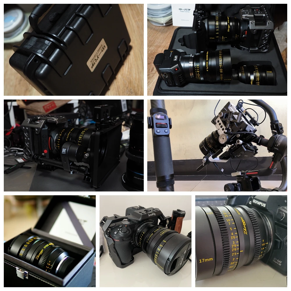 Zhongyi 17mm 25mm 35mm 50mm T1.0 Cine Lens Manual Focus For M43 Mount Olympus Panasonic BMPCC 4K 6K G5 GX7 GX8 E-M5 EPM2 PEN-F