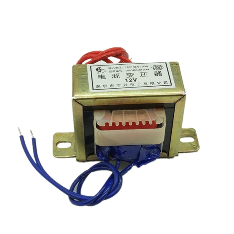 EI35 Power Transformer AC 6V 9V 12V 15V 18V 24V 30V 36V Output Voltage 2W Copper Core Input 220V Single/Dual Voltage Copper