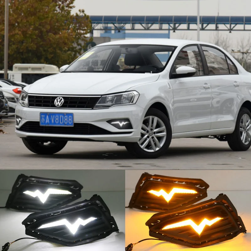 

For Volkswagen VW Jetta 2017-2019 driving LED DRL Daytime Running Light Daylight Fog lamp