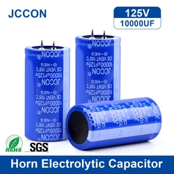 JCCON 2Pcs Audio Electrolytic Capacitor 125V10000UF 35x70mm High Frequency Low ESR For Audio Hifi Amplifier Speaker Low Resistan