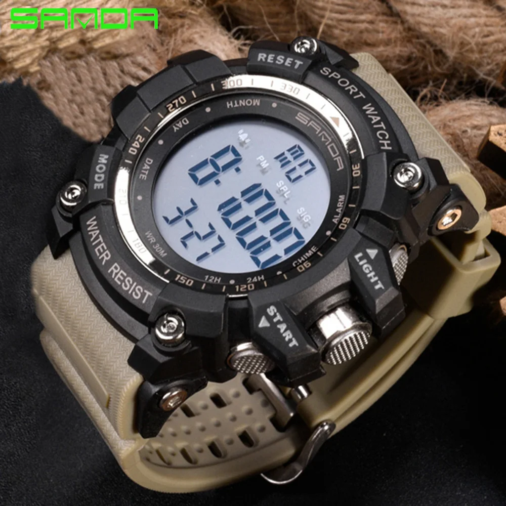 2021 G Style Men\'s Sports Watch Fashion Digital Mens Watches Waterproof Countdown Dual Time Shock Wristwatches Relogio Masculino