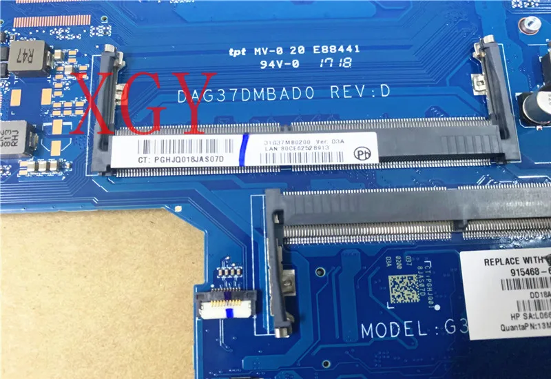 Mới 915468-601 L06666-601 Cho HP Cho PAVILION 17-AB 17-W Xách Tay Bo Mạch Chủ DAG37DMBAD0 GTX1050 I7-6700HQ SR2FQ 100% thử Nghiệm Ok