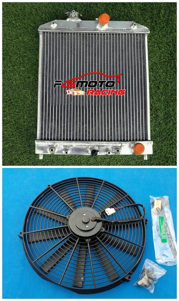 

56MM Aluminum Radiator Cooling For 1992-2000 Honda Civic EK EG B16 B18 AT 1993 1994 1995 1996 1997 1998 1999