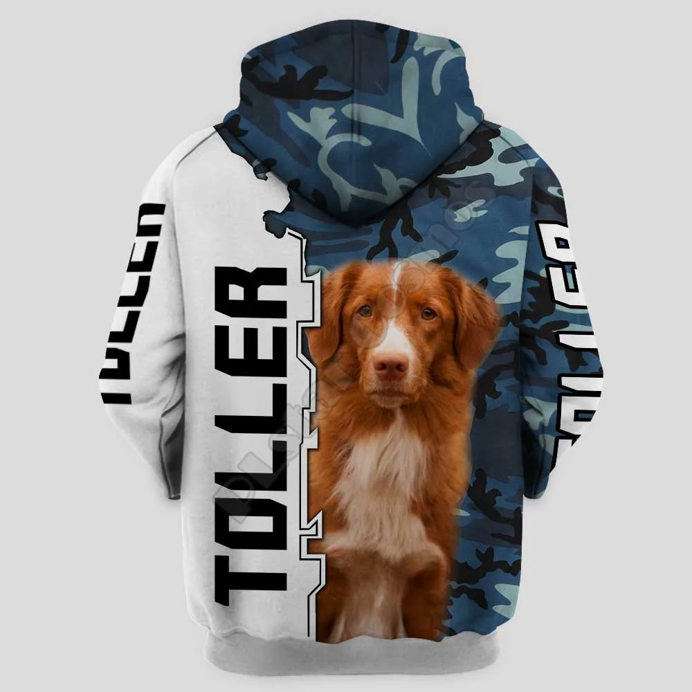 Toller 3D Hoodies พิมพ์เสื้อกันหนาวสำหรับผู้หญิงเสื้อเสื้อกันหนาวสัตว์ Hoodies Drop Shipping 06