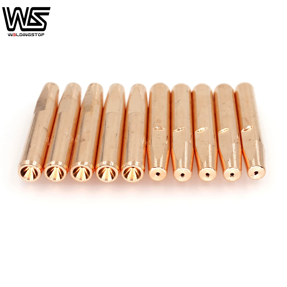 4281 (0.035'') MIG Welding Contact Tip for Bernard Q and S MIG Guns PKG/10 (Red Copper)