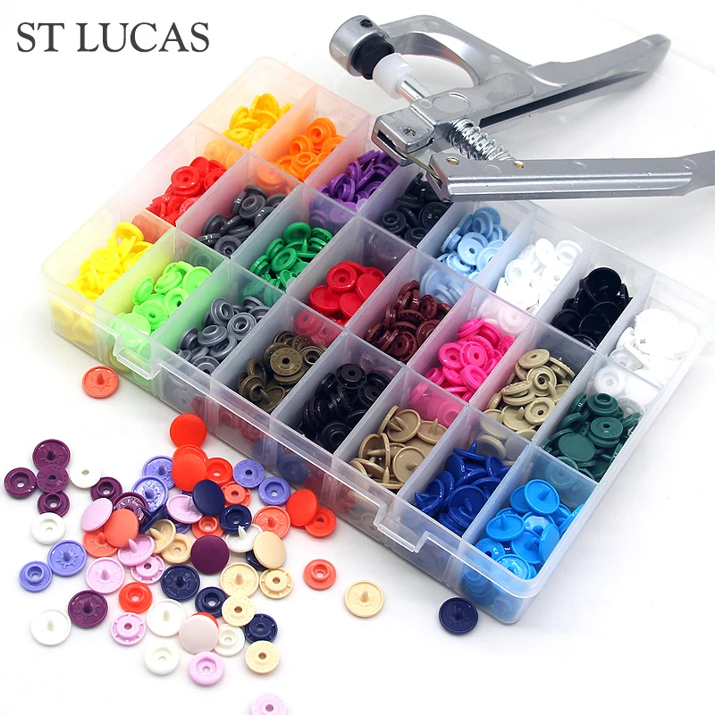 St.Lucas Fastener plastic Snap Button T3 T5 Resin Button Press Stud for Baby Children's clothes handmade DIY accseeory scrapbook