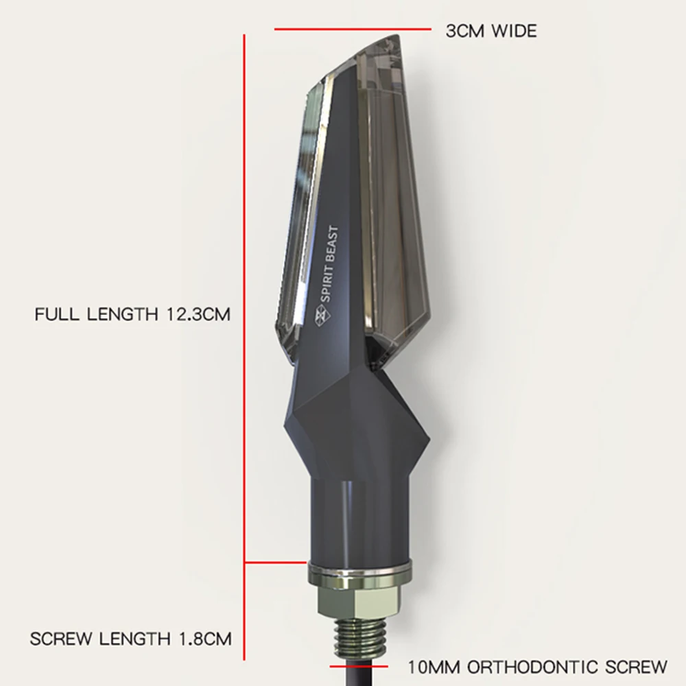 Spirit Beast Universal Motorcycle Modified Turn Signal Lights LED Flasher Indicator for Honda Yamaha Kawasaki Suzuki Benelli BMW