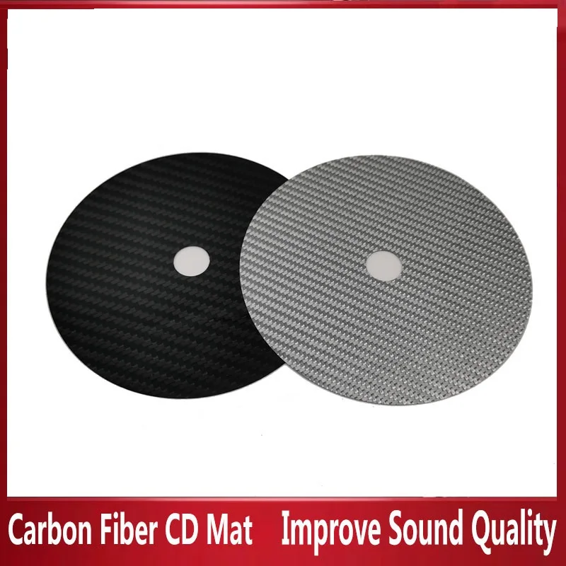 Carbon Fiber CD Tape Disc Mat Base Tuning pad HiFi Audio Turntable Machine Anti-shock Shock Absorber Vibration Absorption