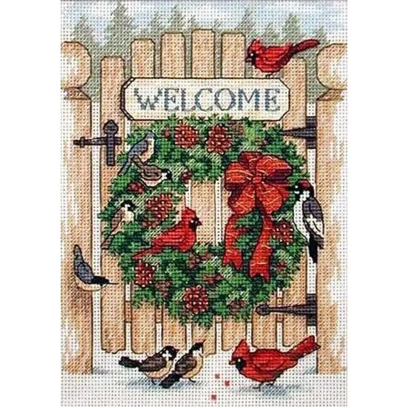 DIM08655 Homefun Cross Stitch Kits Package Greeting Needlework Counted Cross-Stitching Kits New Style Joy Sunday Kits Embroidery