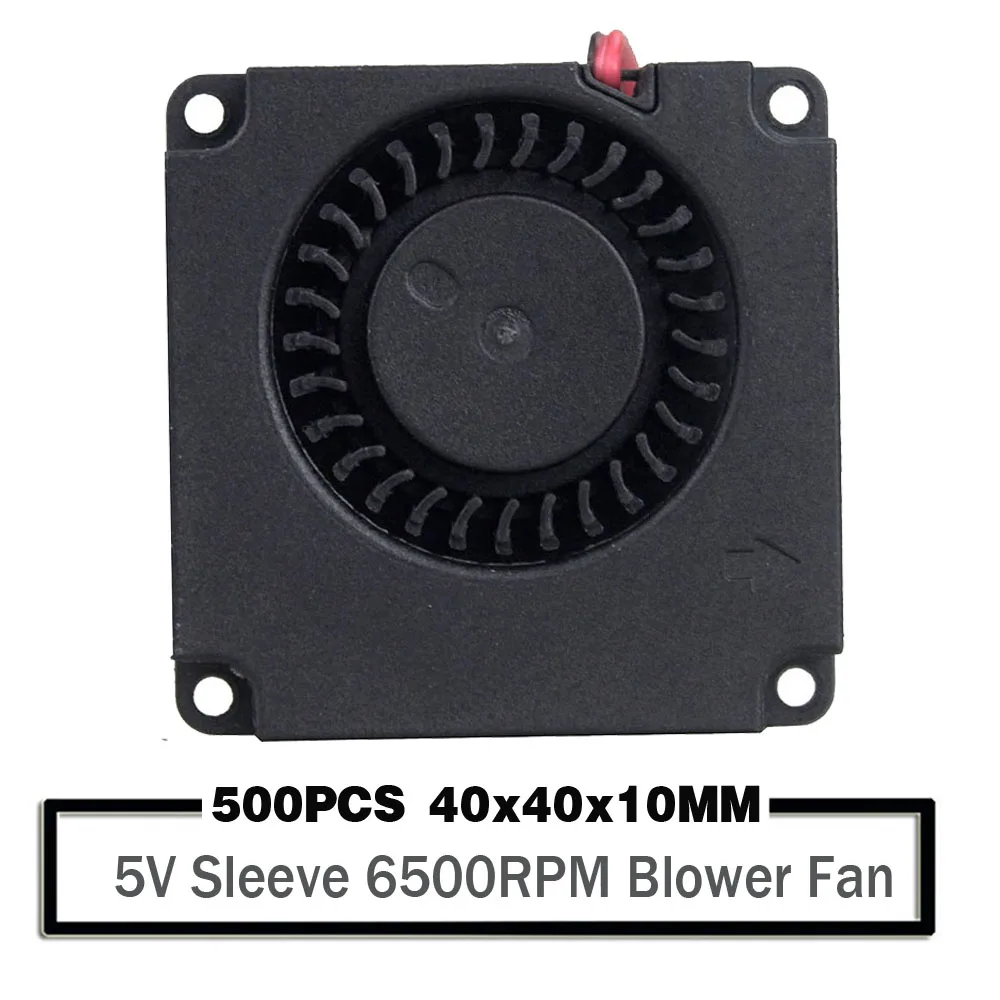 

500PCS YOUNUON 4010 Blower Fan DC 5V Brushless Turbo Blower Cooling Cooler Fan 40x40x10mm 4cm Fans