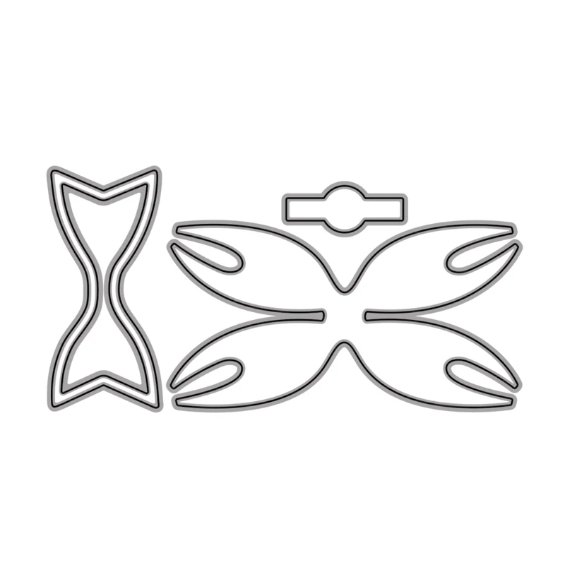 Elegant Bow-knot Curved Flower Star Crown Butterflies Unicorn Antlers Ghost Pattern DIY Craft Paper Cards Making Template 2021