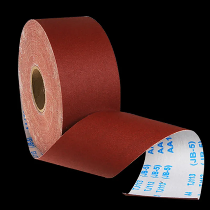 80/120/150/180/240/320/400/600 Grit  Woodworking Polished Gauze Roll Shredded Sandpaper 100mm Furniture Metal Sanding Cloth