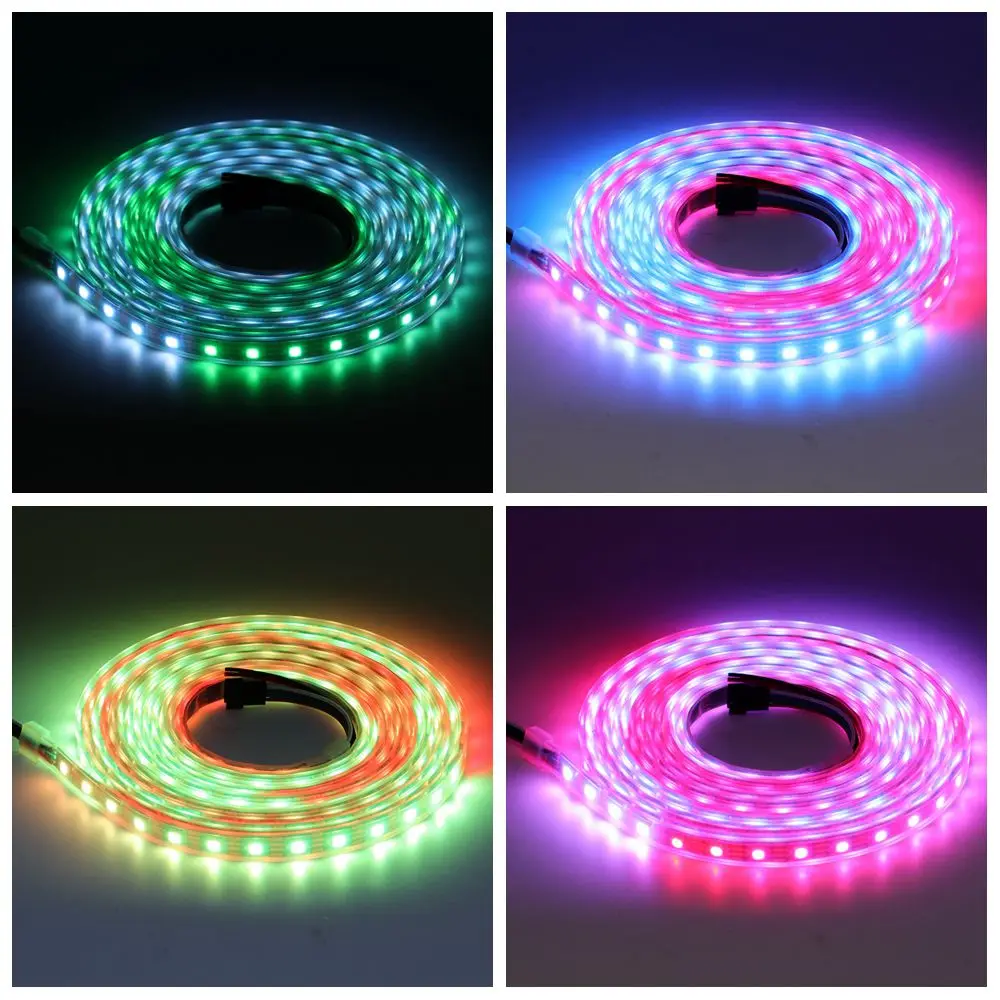 Imagem -06 - Atualizado Rgb-tira de Led Pixels Luz Abordável Individualmente Sinal Duplo 30 60 100 144 Leds m Ws2815 Dc12v Ws2812b Ws2813