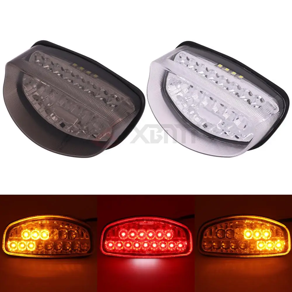 Motorcycle LED Rear Tail Light Brake Turn Signals Integrated For Honda CBR1100XX Hornet 250 1997-1998 600 1998-2003 