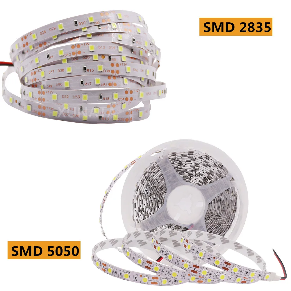 12V RGB LED Strip Light 5M 300Leds SMD 2835 5050 60LEDs/m Tuya Wifi Bluetooth APP Control Waterproof Flexible Tape Ribbon