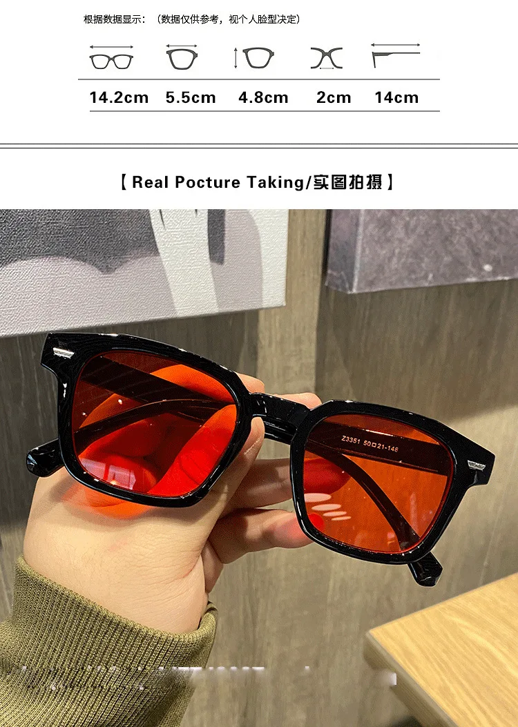 Rmm Marke 3 stücke/Set hochwertige neue Polygon Meter Nagel quadratische Sonnenbrille Mode Männer Hip Hop Brille Retro Sonnenbrille Frauen – Detail 1