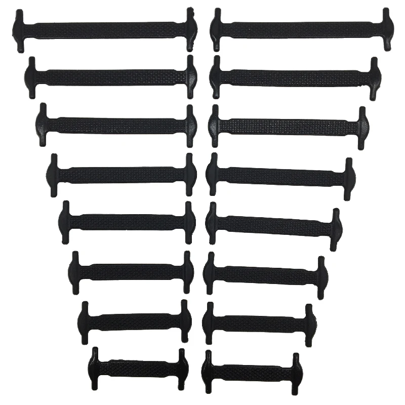16 stks/partij Siliconen Schoenveters Geen Stropdas Schoenveters 12 kleuren Elastische Kant Schoenveter Creatieve Lui Siliconen Veters Rubber Kant