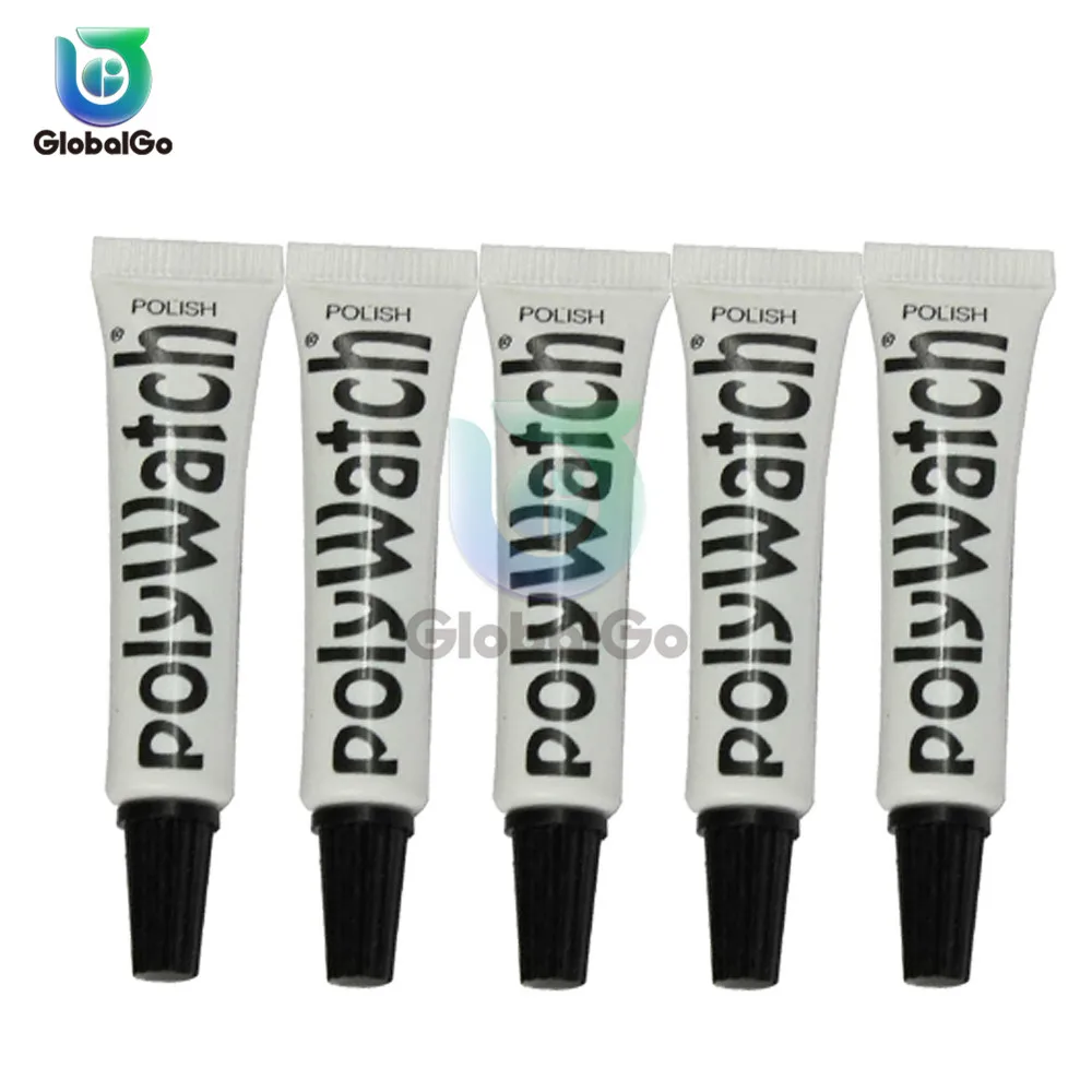 

5Pcs 5g Polywatch Watch Plastic Acrylic Watch Crystals Glass Polishing Paste Scratch Remover Glasses Repair Vintage