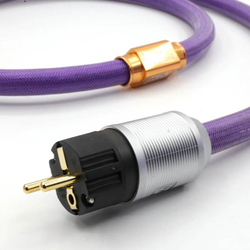 HI-End إصدار محدود LE2-10 AC Schuko نسخة سلك الطاقة الاتحاد الأوروبي كابل سلك الطاقة بدون حقيبة أرجوانية