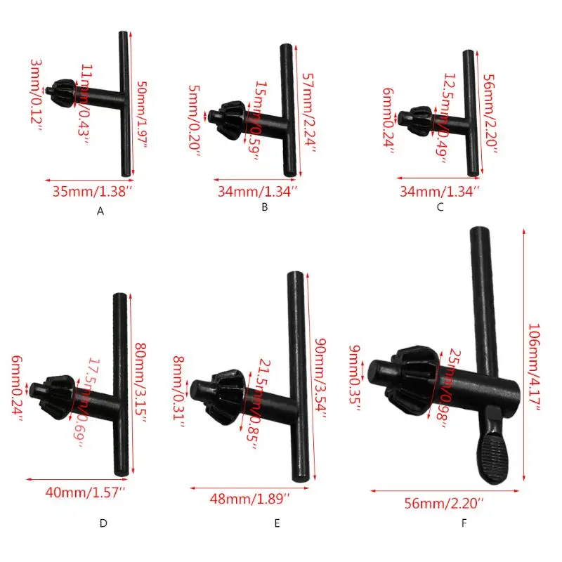 1pc Mini Electric Hand Drill Chuck Wrench Tool Drill Chuck Keys Lathe Accessories A0KF