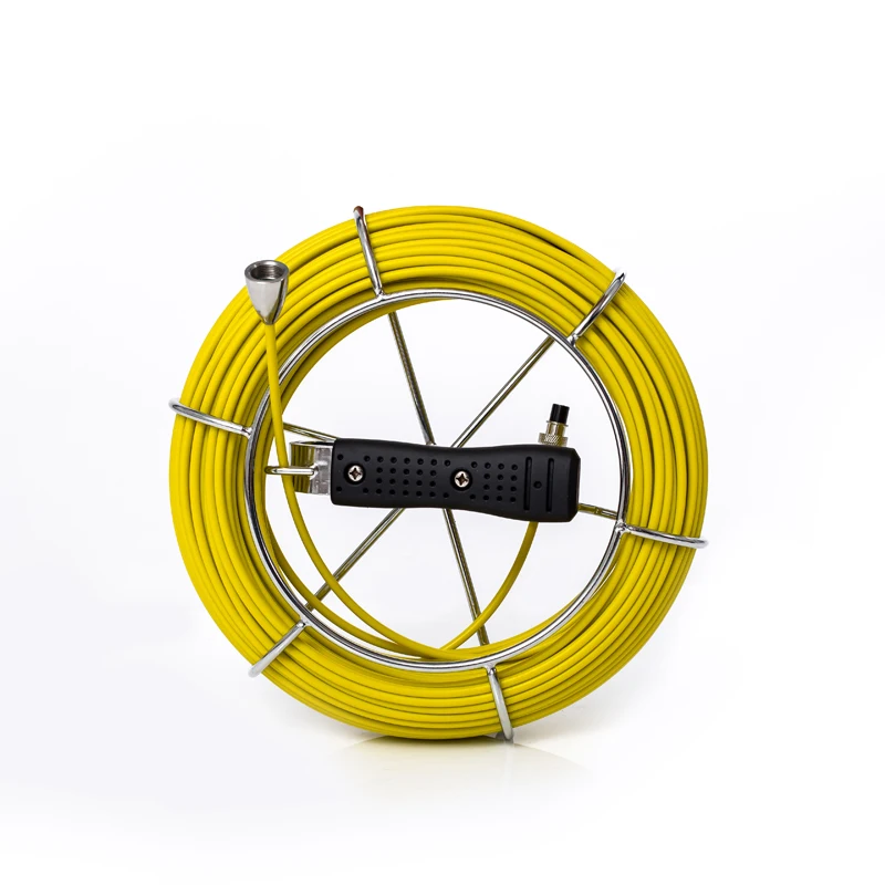 20m High Elasticity Endoscope Industrial Camera Cable Reel Used For Waterproof Pipe Plumbing Inspection Camera System