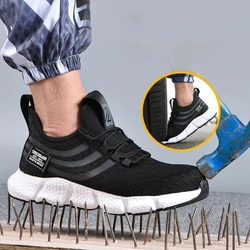 Lightweight Safety Shoes Men Work Boots Indestructible Men Shoes Puncture-Proof Work Sneakers Male Shoe Work Protection Footwear