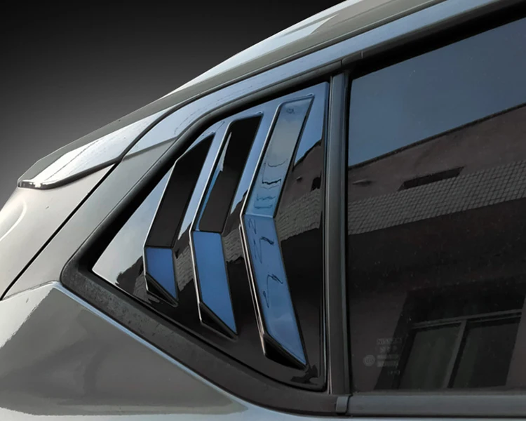 Rear Side Quarter Window Decorative Cover Sticker for Nissan Kicks Accessories 2017 2018 2019 2020 2021 2022 2023