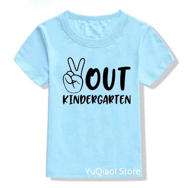 Grappig Laatste Dag Van School Shirt Kinderen Peace Out Pre-K/Kleuterschool/Eerste/Tweede Grade Grafische tshirt Jongens Meisjes Kleding Kids