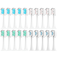 For xiaomi Mijia T300/T500/T700 Sonic Electric Toothbrush Heads Replaceable Refill Nozzles  4 Colors with Anti-Dust Caps 4/20Pcs