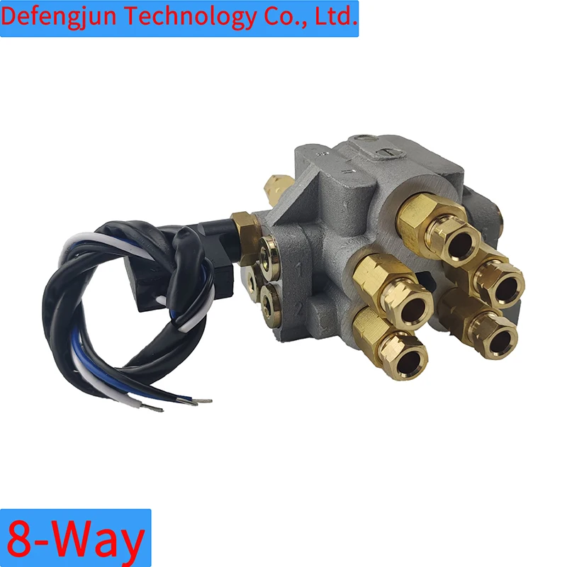 U type Progressive Grease Distributor Grease Manifold Block for Centralized U-8M with switch