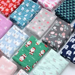 Half Meter Cartoon Polar Fleece Fabric For Autumn Winter Pajamas Household Scarf Blanket Thicken Warm Short Plush Cloth T1068