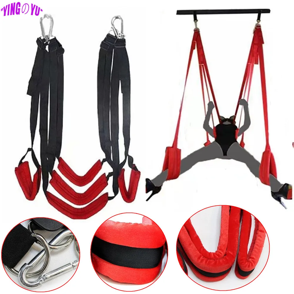 Soft Sex Swing Chairs Furniture Fetish BDSM Bondage Love Adult Games Hanging Door Swings Erotic Sex Toys for Couples Women Men