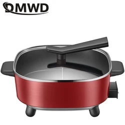 DMWD 5L wielofunkcyjny dom kuchenka elektryczna patelnie Hotpot naleśnikarka krepa grill patelnia non-stick 1500W 220V