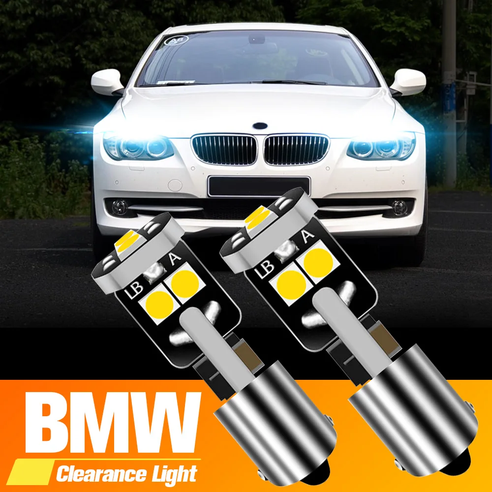 

2pcs LED Clearance Light Parking Bulb Lamp H6W BAX9S 64132 Canbus No Error For BMW F20 F21 F23 F22 F87 F30 F80 F34 F31 X5 E53