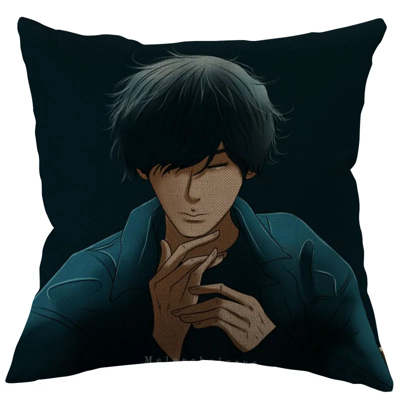 Custom Square Pillowcase Singer Yonezu Kenshi Cotton Linen Pillow Cover Zippered 45x45cm One Sides DIY Gift Office,Home,Outdoor