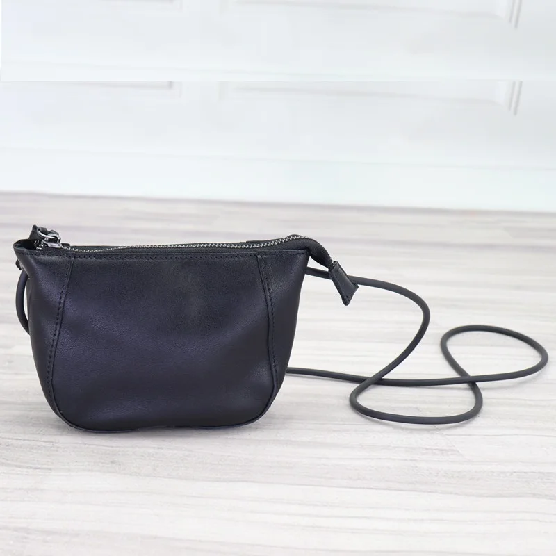 Mini Crossbody Bags For Women High Quality Natural Cowhide Shoulder Bag Female Vintage Genuine Leather Small Messenger Purses