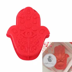 3D Big Hand of Fatima Eye of God Silicone Mold Bakeware Diy Chocolate Bakery Baking Tray Non-stick Dessert Bread Pastry Mould