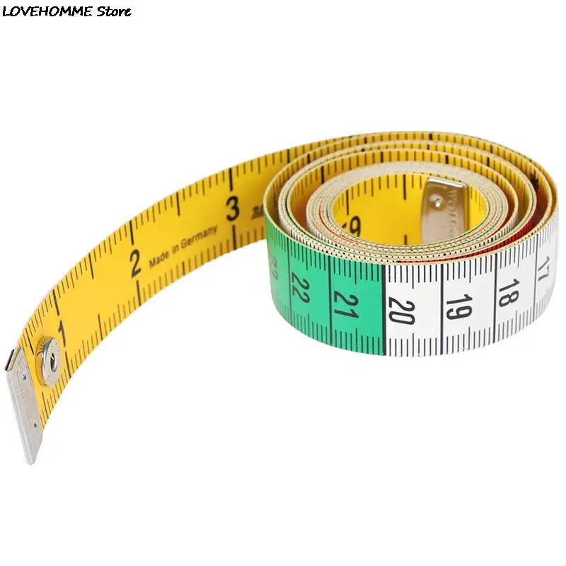 1.5m Body Measuring Ruler Sewing Tailor Tape Measure Mini Soft Flat Ruler Centimeter Meter Sewing Measuring Tape