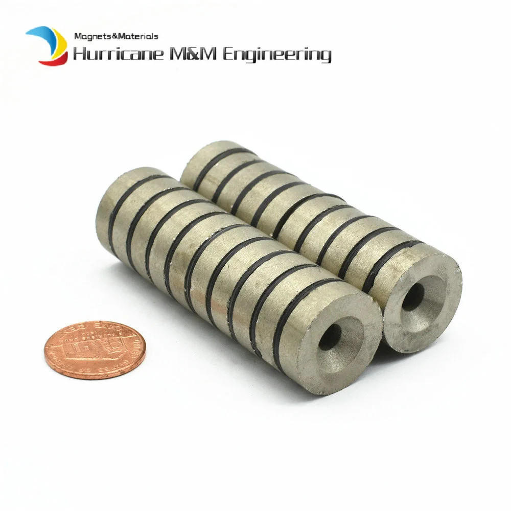 SmCo Magnet Disc Dia. 20x5 mm M5 Countersunk Hole grade YXG24H 350 degree C operating temp Permanent Rare Earth Magnets 20PCS