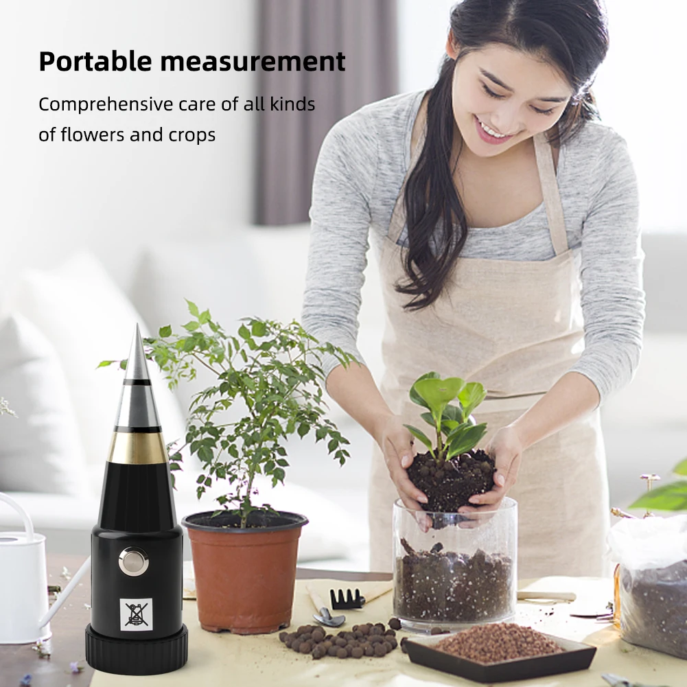 Handheld Soil Moisture PH Meter Acidity Humidity Tester Metal Sensor Probe 3~8ph No Battery Hygrometer for Planting Garden Tool