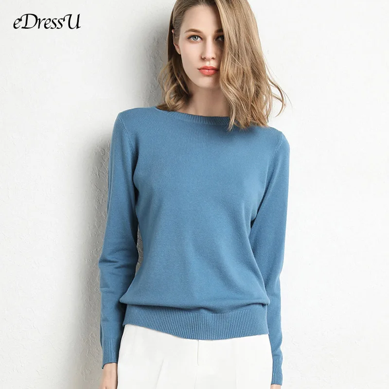 13 Colors Sweater Women Pullover O Neck Simple Autumn Winter Knitwear Yellow Camel Sweaters Korean Casual Office Jumper CR-JM001