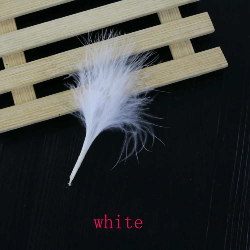 500Pcs/lot 6-10CM Multicolor BLOOD QUILL TURKEY MARABOU FEATHERS,Loose Turkey Feathers, Feathers Decoration