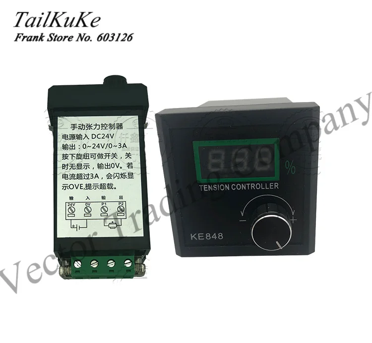 Manual Tension Controller TCM226 Magnetic Powder Tension Regulator KE 848 Tension Controller